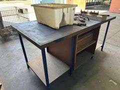 Timber Workshop Bench inc Tooling, Identification Studs, Welding Clamps etc 1800mm x 900mm