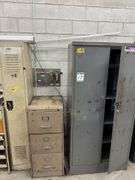 Metal Storage Cabinet , Three Draw File Cabinet and Locker
