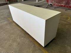 Four Door White Storage Cabinet