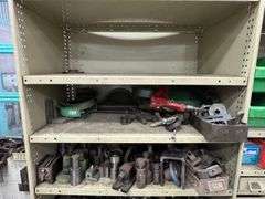 Large Metal Workshop Cabinet inc Bin Storage with Bolts, Screws, Fittings and Assorted Workshop Contents