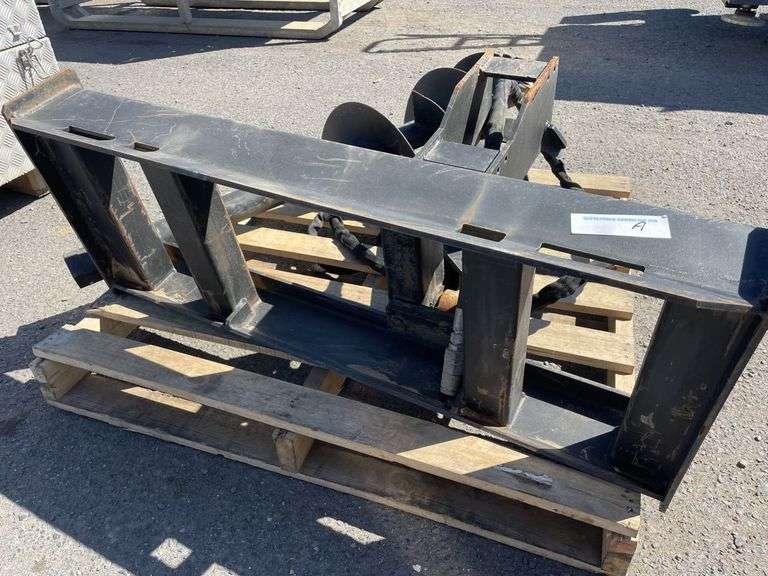 Skidsteer Post Hole Digger Attachment
