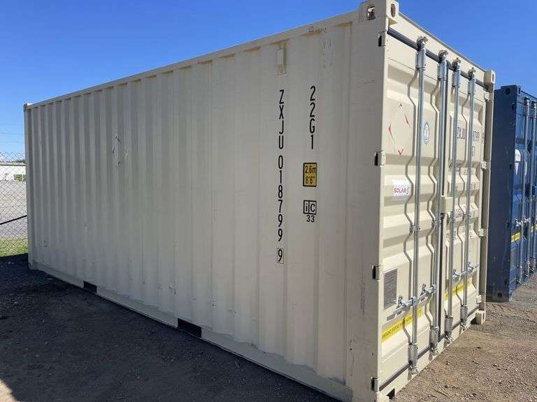 2025 Cream 20' Shipping Container - ZXJU0187999