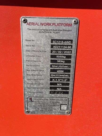 SC1218-AWD Aerial Work Platform