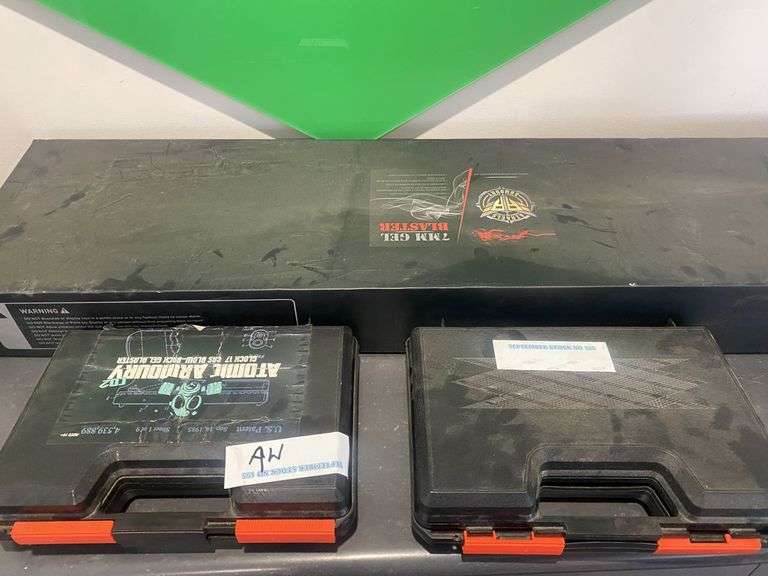 3x Heavy Duty Gel Blasters in Cases inc Gas Cylinders
