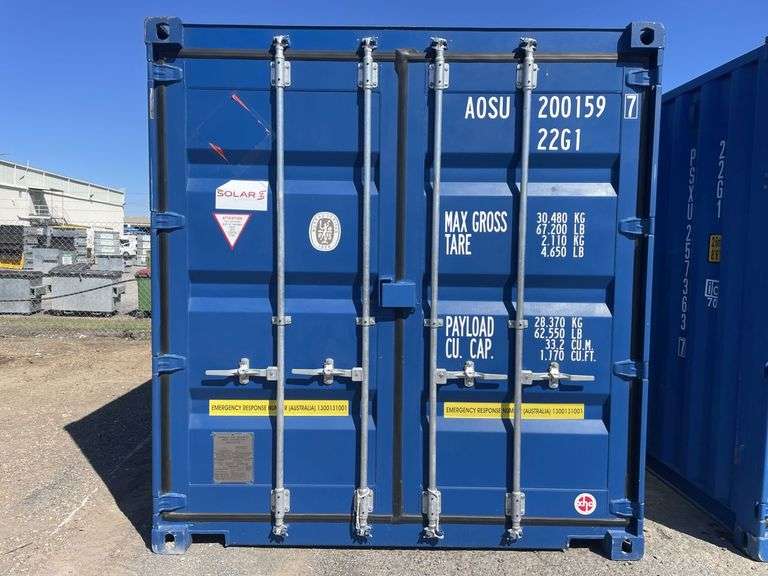 2024 Blue 20' Shipping Container - AOSU2001597