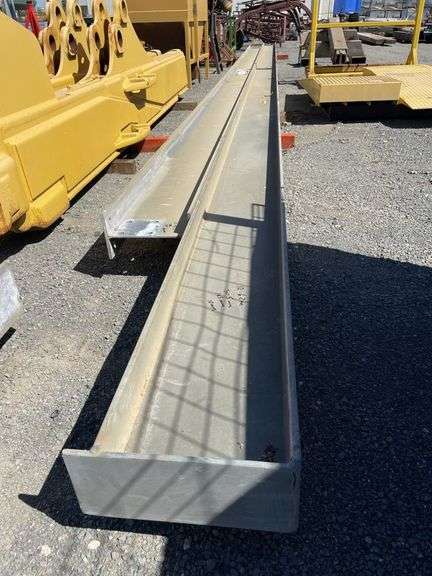 2x Steel Beams - 1x 10.75m, 1x 12.62m