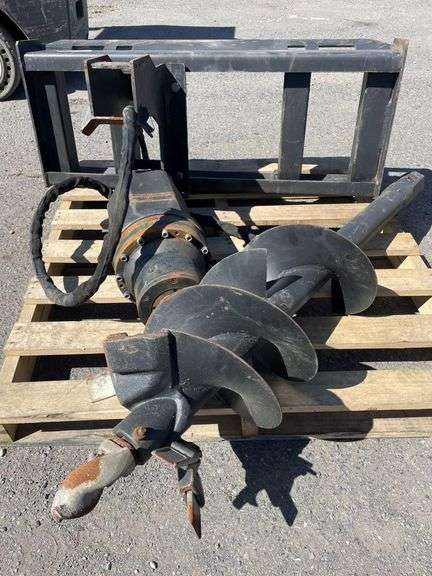 Skidsteer Post Hole Digger Attachment