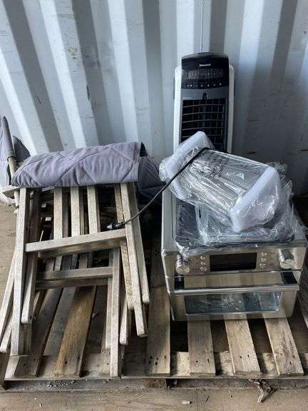 Unused Anko Air Fryer Oven, Honeywell Aircon Unit and Folding Chairs