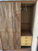 2x Wardrobe Units and Glass Top Table