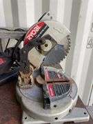 Table, Ryobi Saw Bench & Drop Saw, Vacuum & Kids Golf Clubs