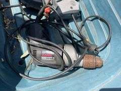 Garden Barrow inc Stihl Blower, Dropsaw and Drill