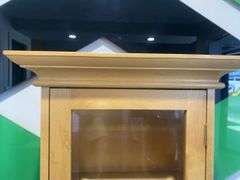 Timber Glass Display Wall Cabinet