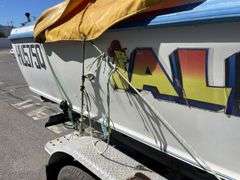 5.3m Fibreglass Boat (Non Operational) and Trailer