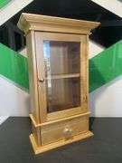 Timber Glass Display Wall Cabinet