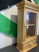Timber Glass Display Wall Cabinet