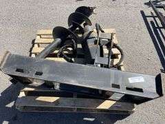 Skidsteer Post Hole Digger Attachment