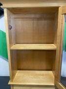Timber Glass Display Wall Cabinet