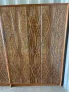 2x Wardrobe Units and Glass Top Table