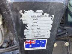 Kubota M9540D Tractor inc 4in1 Bucket and Forks