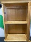 Timber Glass Display Wall Cabinet