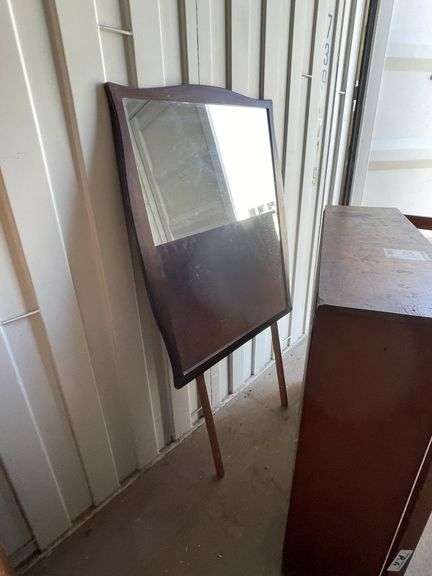Cabinet and Mirror