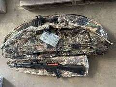 Redzone Left Hand Compound Bow & Arrows, Gel Blaster & Cases