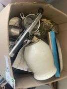 Pallet Assorted Sundries inc Juicer, Lamp, Figurines, Iron etc