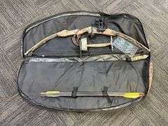 Redzone Left Hand Compound Bow & Arrows, Gel Blaster & Cases