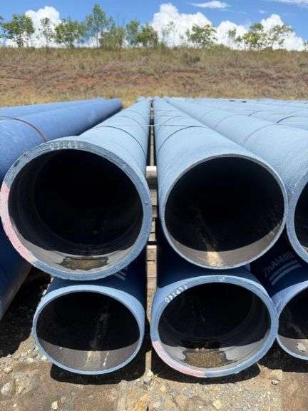 4x DN250 PN35 DICL PIPE HYDROCLASS ZN200 5.75M Black Lined (Located Gracemere Depot)