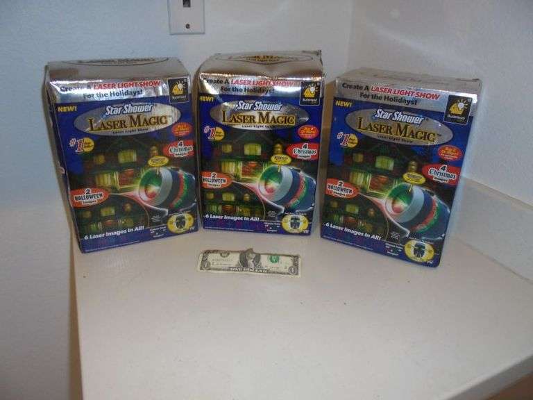 3 STAR SHOWER Laser Magic's In Original Package! These are cool, they