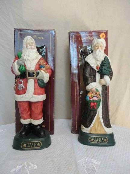SET OF 2 GRANDEUR NOEL COLLECTORS EDITION SANTA'S AUSTRIA AND USA