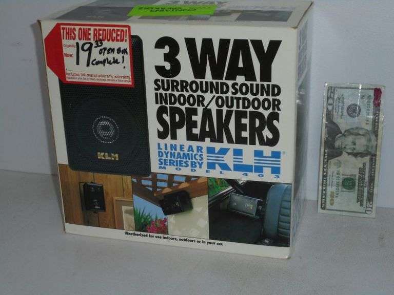 1 Pair of 3 way surrond sound indoor/ outdoor speakers by LEANEAR