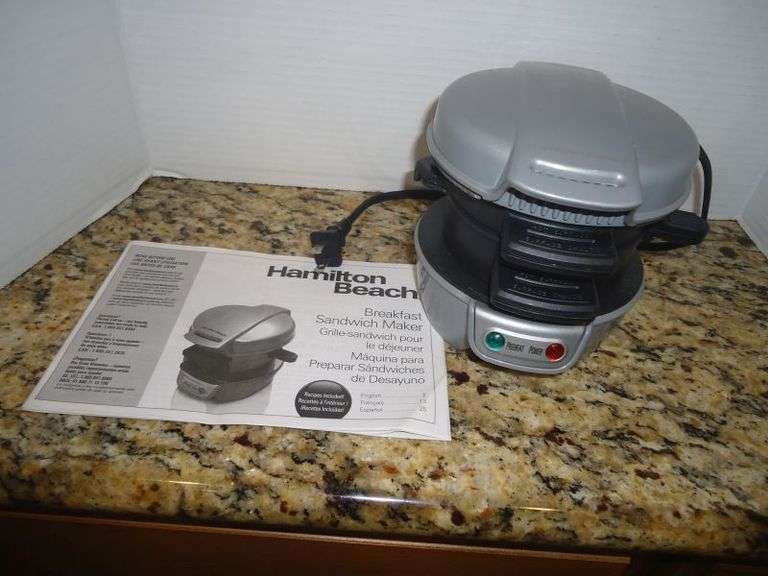 Cash Only.  Hamilton Beach  breakfast sandwich maker.  (K)