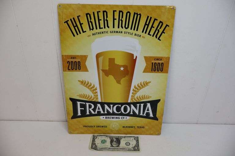 Franconia Beer Metal Sign! (3A)