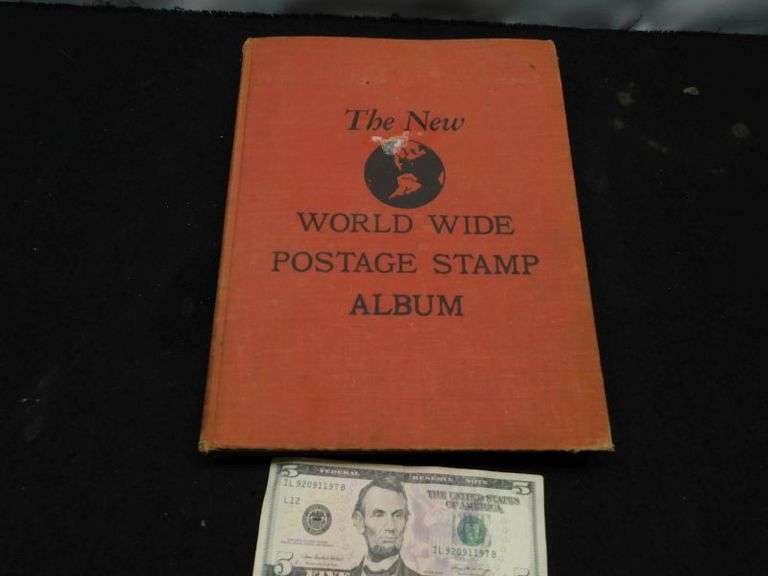 World Wide Postage Stamp Album Mostly Full