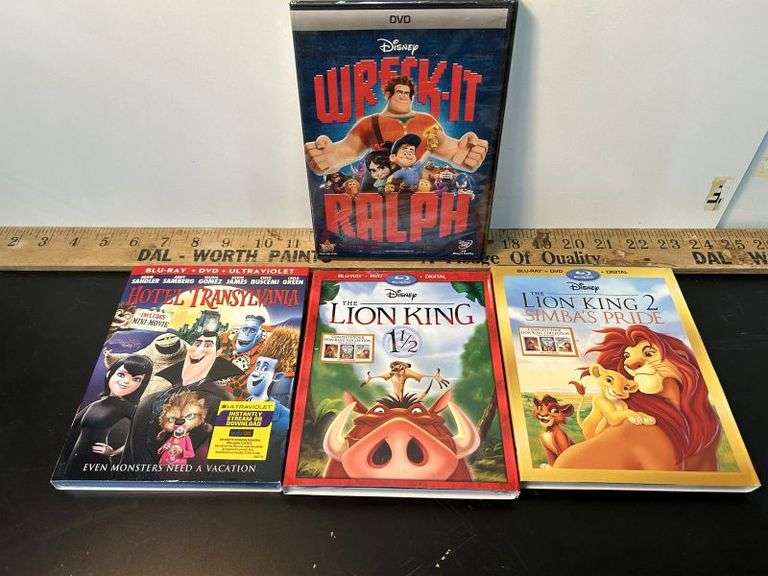 1 DVD, 3 Blue Ray-New Kids Movies