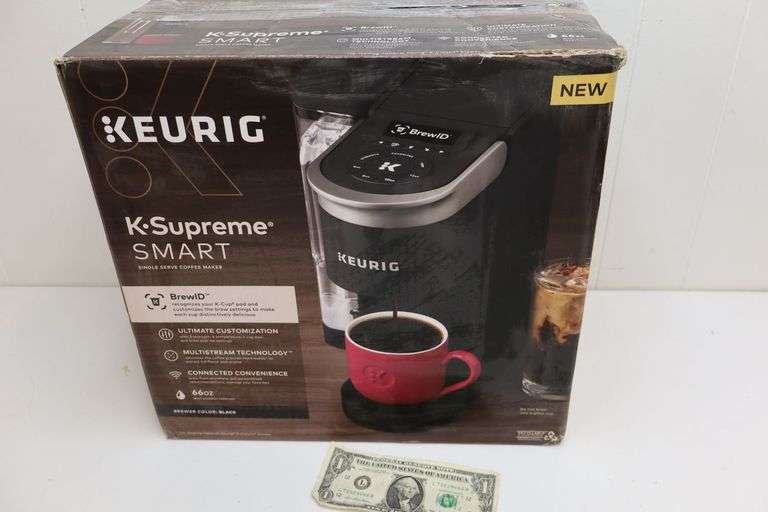 NEW Keurig K-Supreme Smart Single Serve Coffee Maker! (4A)