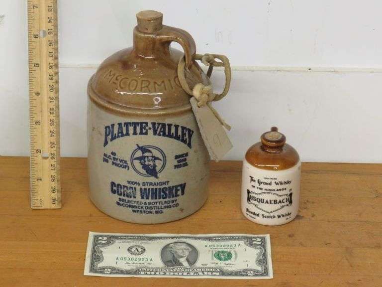 Two Souvenir Crock Jugs as shown