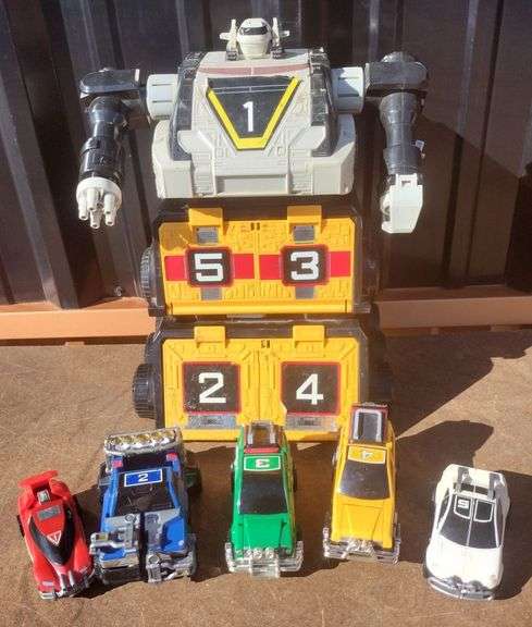 $ VINTAGE 1997 Power Rangers Turbo Megazord Deluxe Artillatron ...