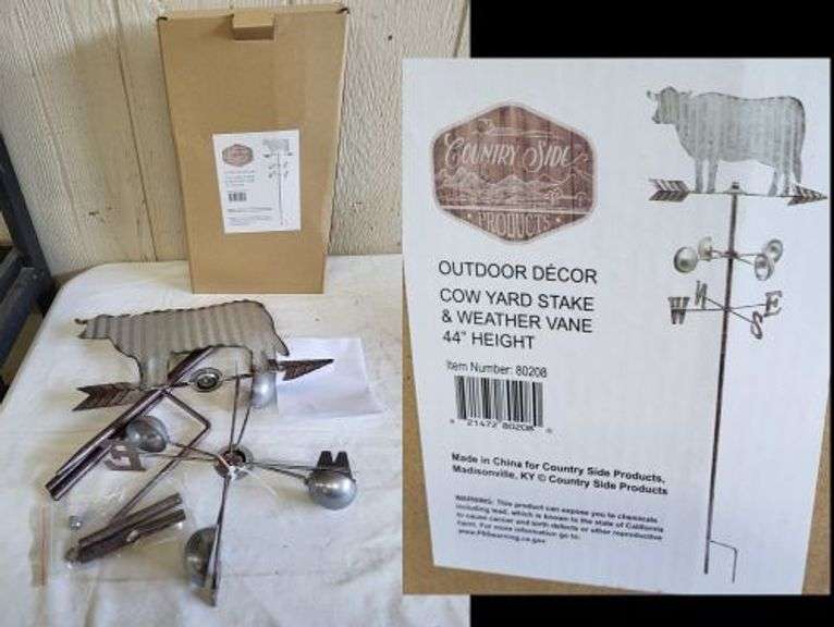 Cow Weather Vane Lawn Accent. ~ cash only ~. (5E)