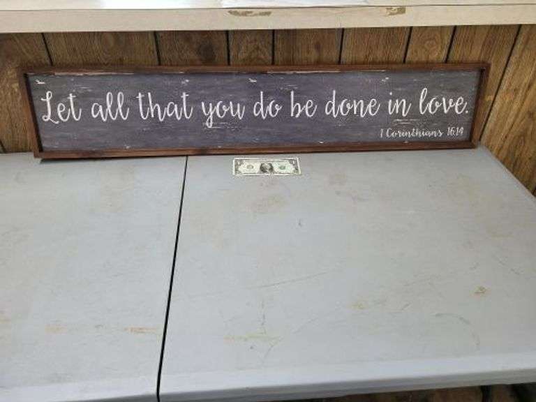 1 Corinthians 6:14 Wall Hanging. ~ cash only ~. (5E)