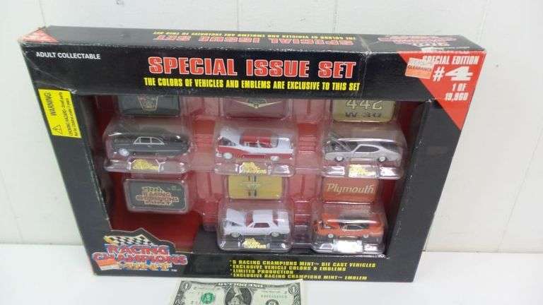 Racing Champions Mint Special Issue Die Cast Vehicles/Emblems Set! (7B)