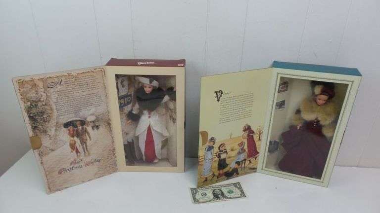 Lot of TWO Hallmark Special Edition Barbie Dolls! (4B)