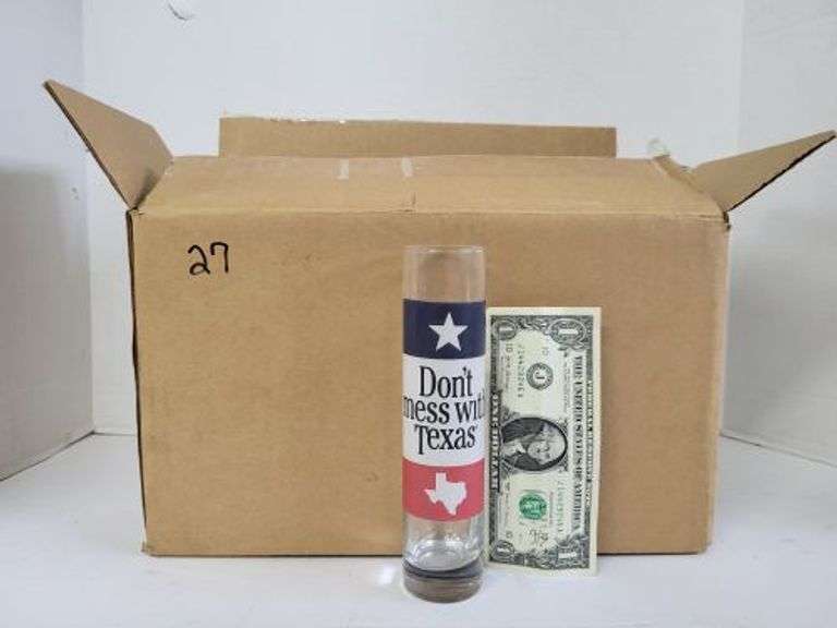 27 Texas Shot Glasses. ~ cash only ~. (5G)