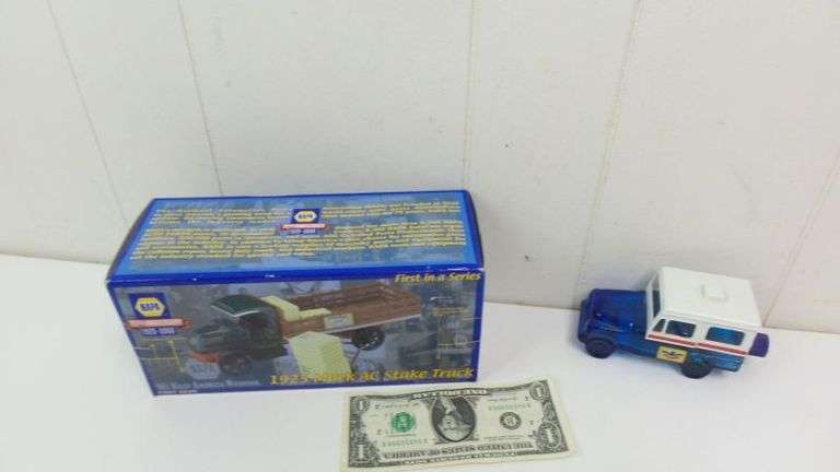 Napa 75th Anniversary 1925 Mack AC Stake Truck AND Vintage Avon Mail Carrier Cologne Bottle! (7B)