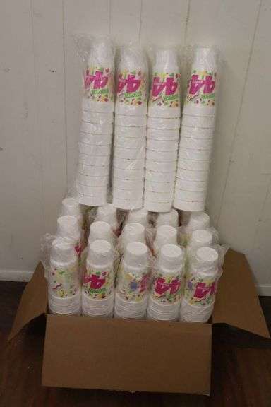 NEW Lot of 24 - 10ct Sleeves of 44oz Styrofoam Cups! (11A)