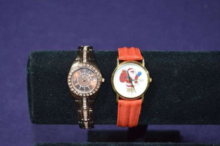 XANADU QUARTZ WATCH W/LEATHER BAND & BRONZE COLORED WATCH - MAY NEED BATTERIES