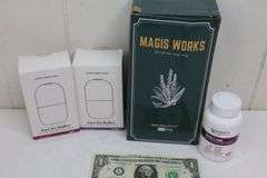 NEW Magis Works Wax Roller Kit, TWO Face Ice Rollers AND 60ct Skin Care Supplements! (3B)