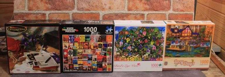 Super Cute Puzzles-3-1000 pcs and 1-750 pcs.  10B