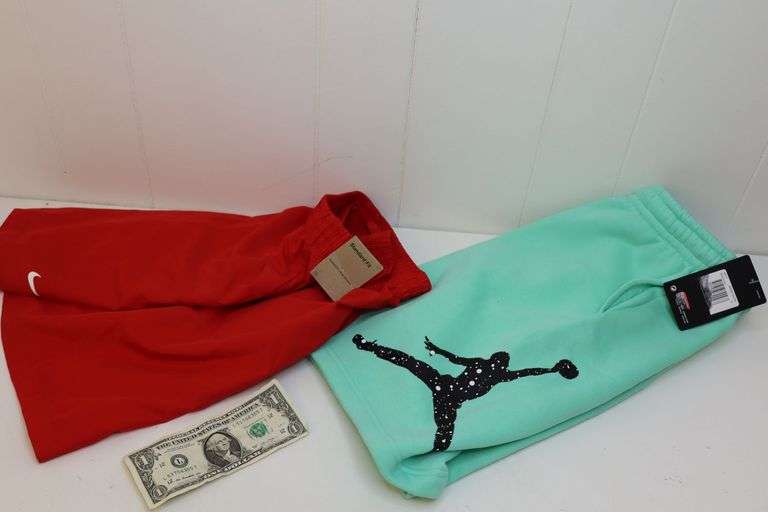 NEW Pair of Boy's Nike AND Pair of Jordan Shorts! Both size Large! (3A)
